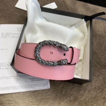 2022 Latest Gucci Dionysus Luxury Tiger Head Crystal Buckle Female High End Leather Belt For Sale Online 