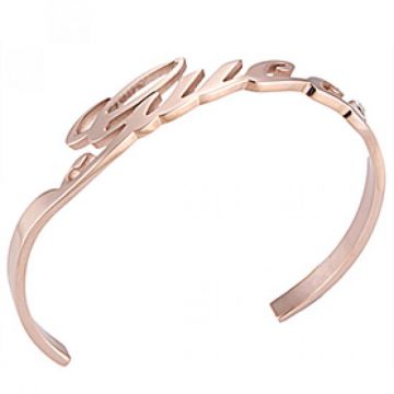 Perfect Gucci Rose Gold Plated Brand Carved Opening Bracelet 5.4 cm Dimension Summer
