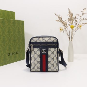 Low Price Zip Closure Leather Strap Red-Blue Web Ophidia GG Small Shoulder Bag—Fake Gucci Men'S Bag