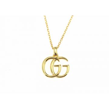 Replica Gucci GG Running Collection Gold Double G Pendant WomenS Retro Fashion Necklace Lowest  Discount 502088 J8500 8000