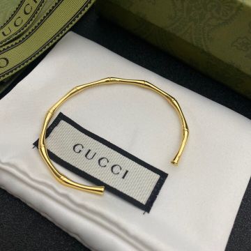 Replica Gucci Women'S Brass Material Bamboo Knot Inspiration Design  New Fashion Open Bracelet 