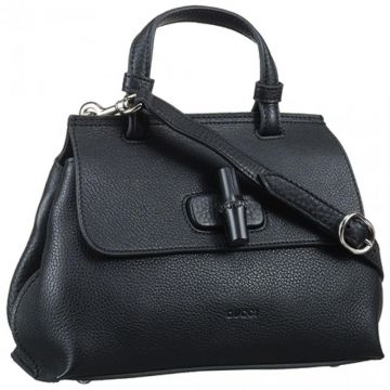 Gucci Bamboo Daily Small Black Bag Flap Closure Leisure Style On Sale Malaysia Review 