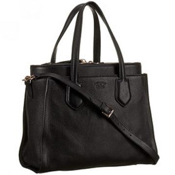 High-quality Gucci Ramble Black Cowhide Leather Tote Double Zip Pull Shoulder Bag Street Fashion Price