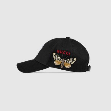 2022 Replicated Gucci Canvas NY Yankees™ Patch Embroidered Butterfly Baseball Cap Sale Price 538565 4HE20 1000  