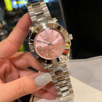  2022 Gucci Dive Pink Dial Elapsed Time Bezel 40MM Case Unisex Stainless Steel Timing Tool Top Sale Watch