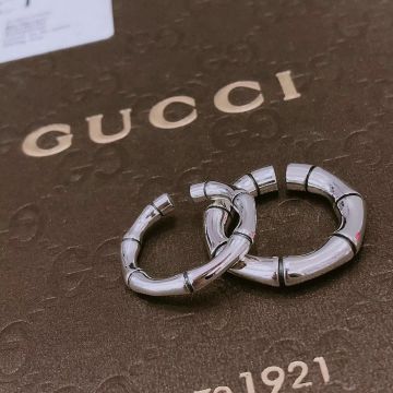 Latest Gucci Silver Bamboo Joint Openings Rings Wide And Narrow Design For Different Choice Hot Selling